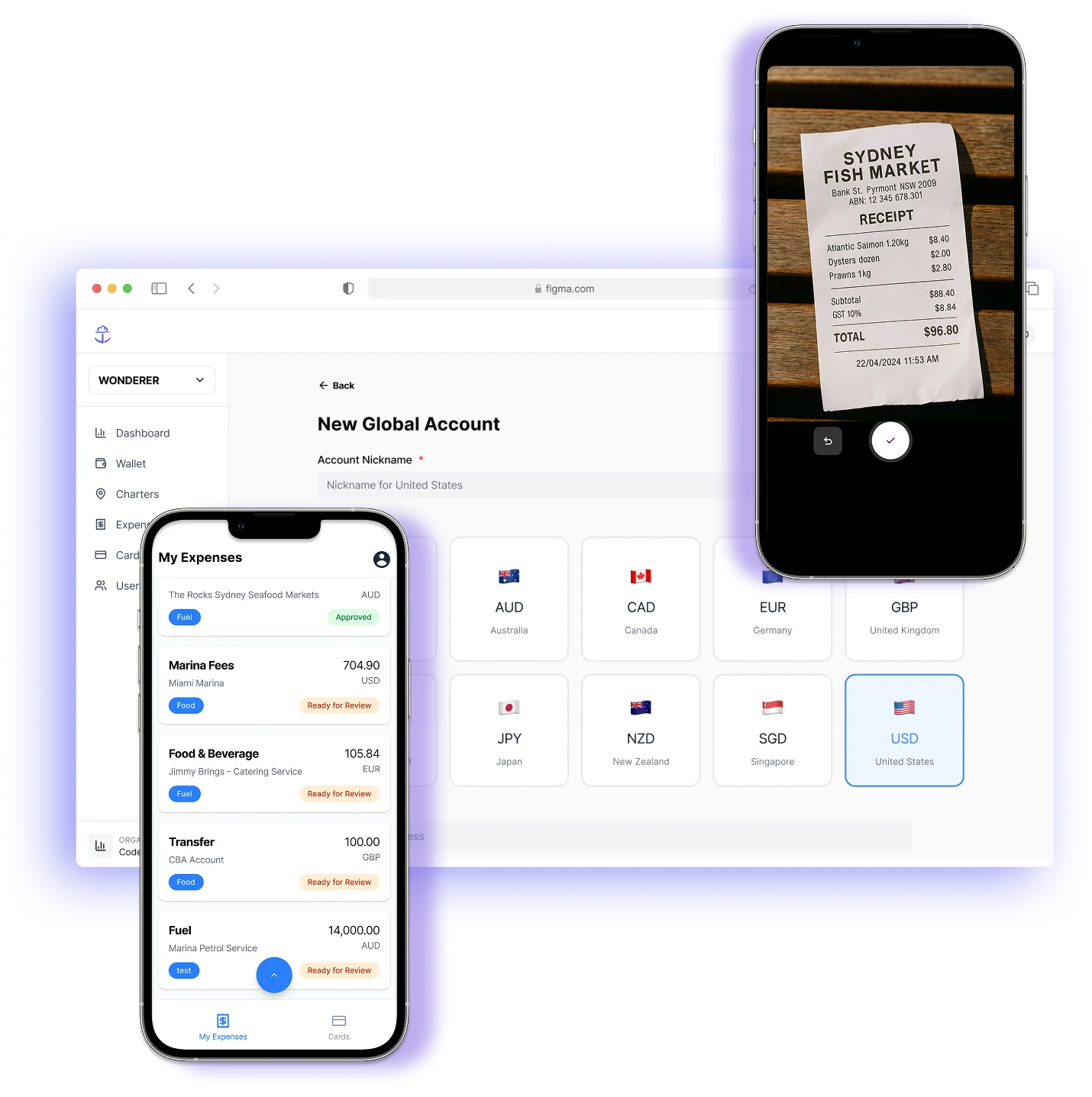 Product mockup for APA management
